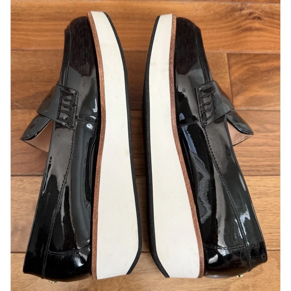Kate Spade Patent Leather‎ Platform Shoes Women's Size 6.5 Black Designer